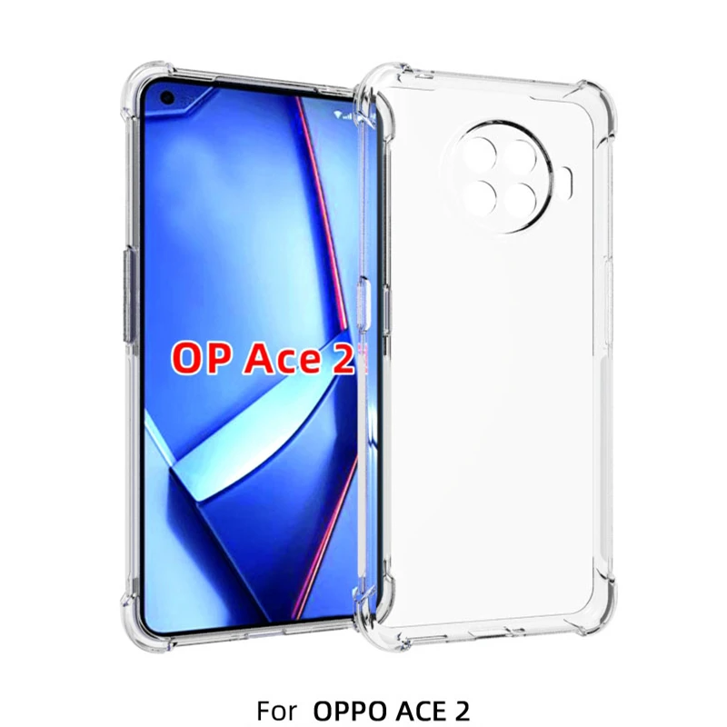 USTIYA чехол для OPPO ACE 2 ударопрочный прозрачный водонепроницаемый из ТПУ Простой