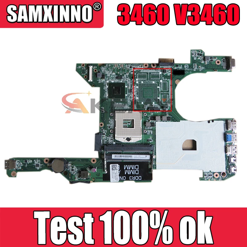 

Оригинальная материнская плата для ноутбука DELL Vostro 3460 V3460 P33G материнская плата CN-0JK5GY 0JK5GY DA0V08MB6D1 SLJ8C