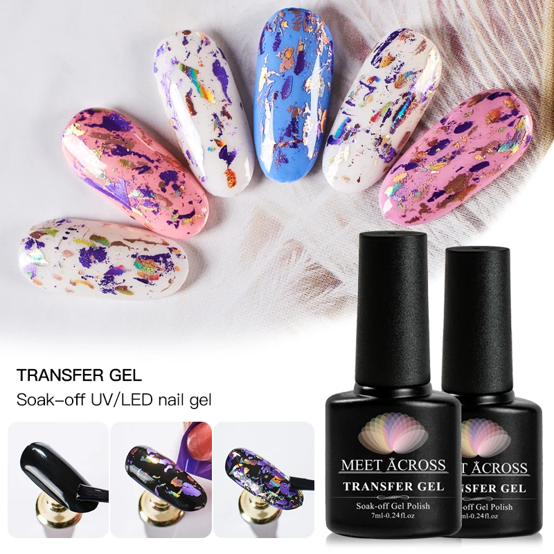 Гель-лак для ногтей с 3D переводной печатью 6 мл фольга наклейка клей сделай сам