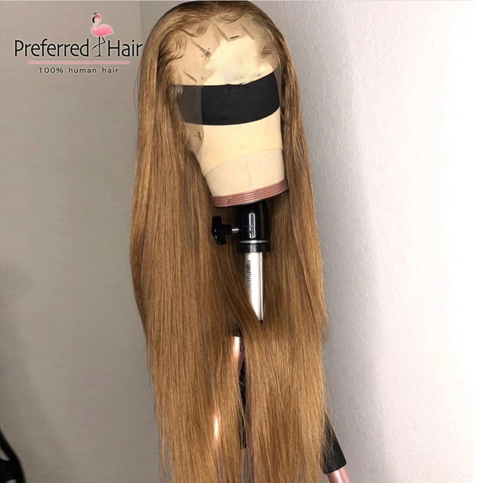 Предпочтительный светло фиолетовый прямой парик фронта шнурка с волосами