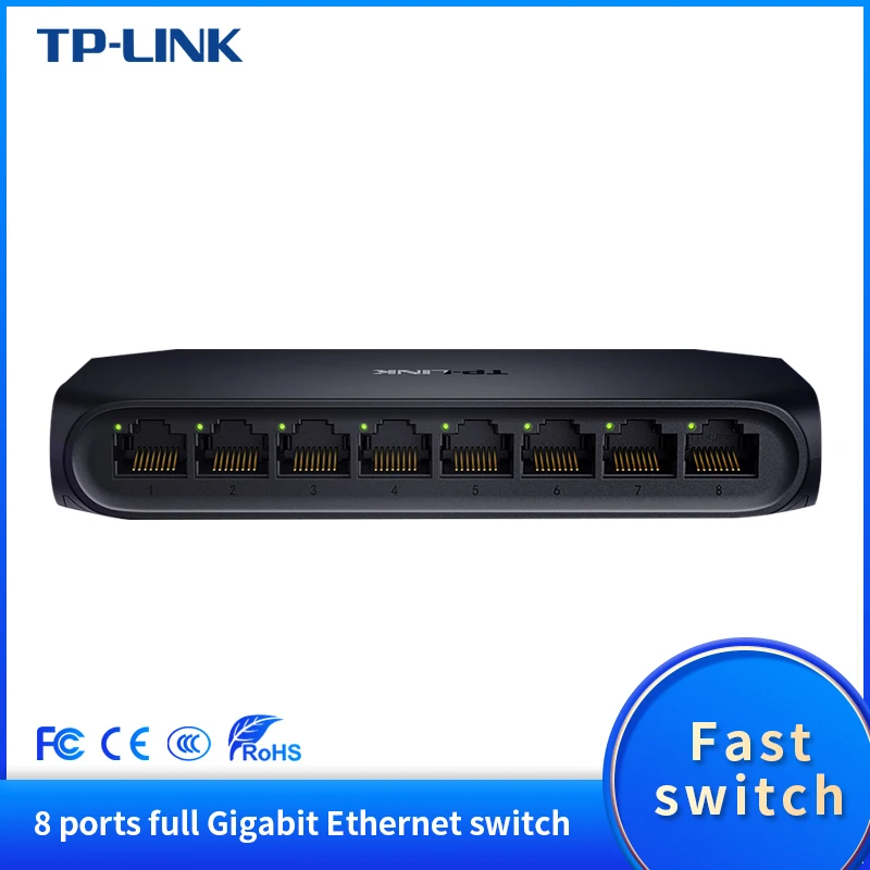 TP Link TL SG1008U 8 порт 10/100/1000M RJ45 Ethernet сеть Gigabit Switch переключатель мониторинга|Сетевые