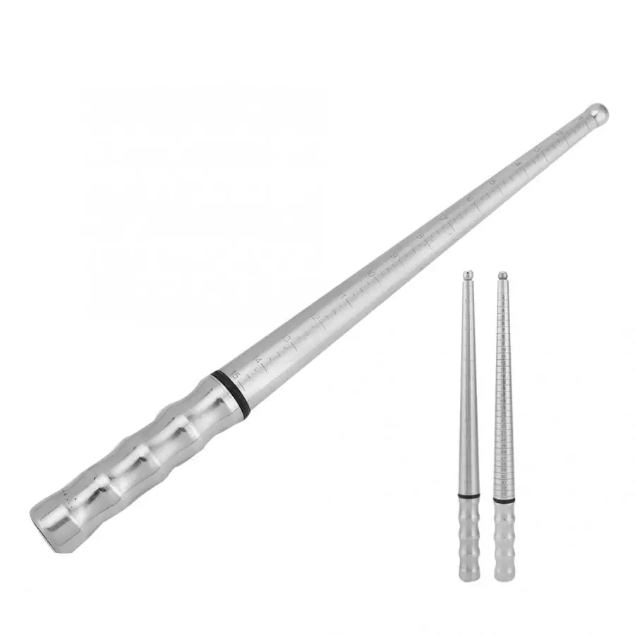 Измерительный инструмент для ювелирных изделий из нержавеющей стали: мандал из золотого металла со шкалой.