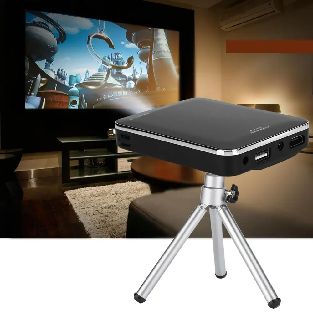 Мобильный телефон мини проектор 2000 люмен 4K HD 854*480 WVGA DLP 0 3 дюймов DMD HDMI