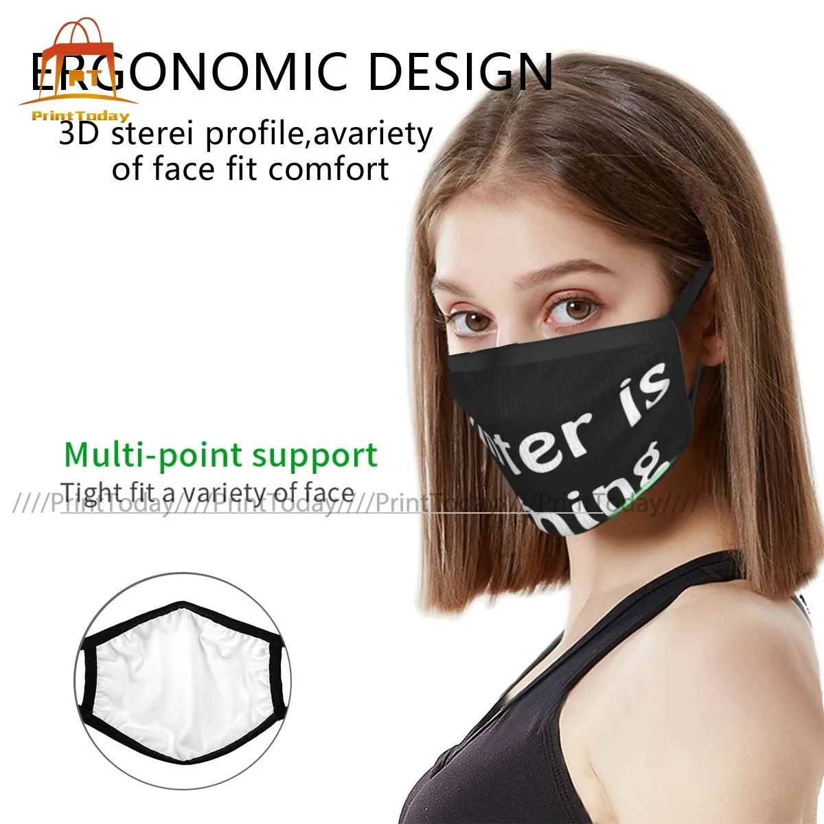 

Winter Is Coming Mouth Face Mask Polyester Fun Protective Dropshipping Adult Facial Mask
