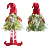 christmas gnome decorations mini christmas tree with lights novelty plush gnome with long legs lighted christmas tree gnome