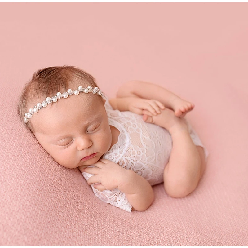 Fashion Newborn 2022 Lace Romper Baby Clothes Black White Photography Props Girls Jumpsuit Infant Clothing | Мать и ребенок