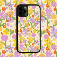 hand painted flowers silicone pctpu featured smartphone case for iphone 6s 7 8 plus x xs max xr 11 12 pro se 2020 hard cover