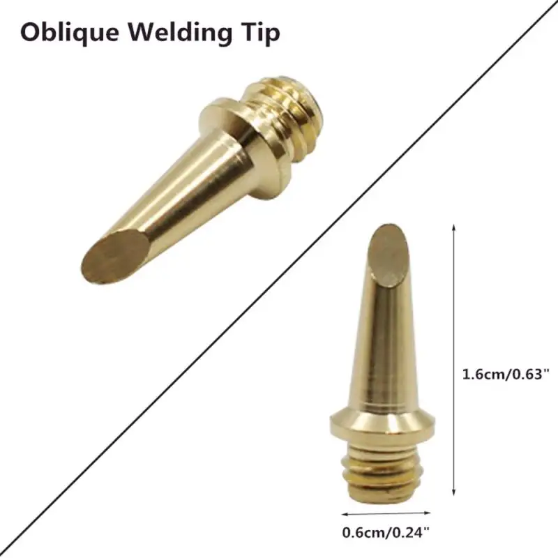 5 Sets Gas Soldering Iron Head Accessories Tip Oblique Flat Cutting Knife Nozzle |
