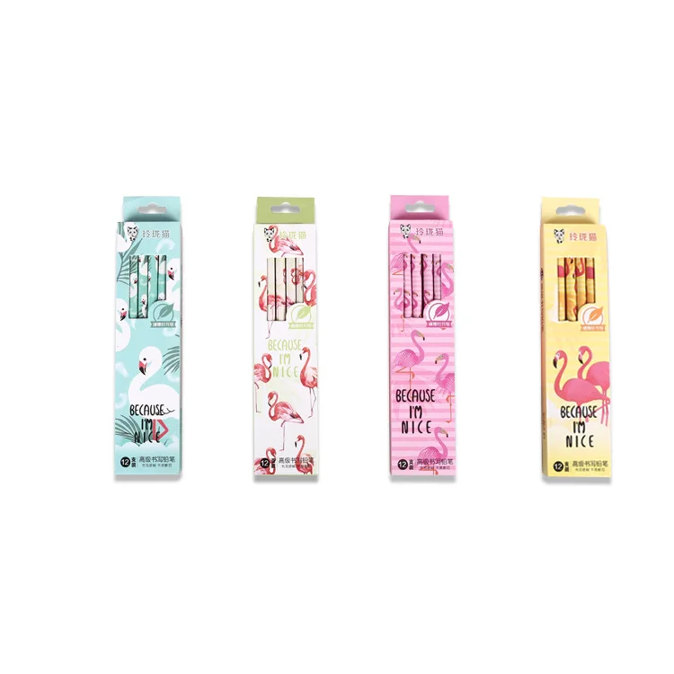 12 шт./кор. мультфильм животных Розовая пантера леопард HB деревянный Стандартный