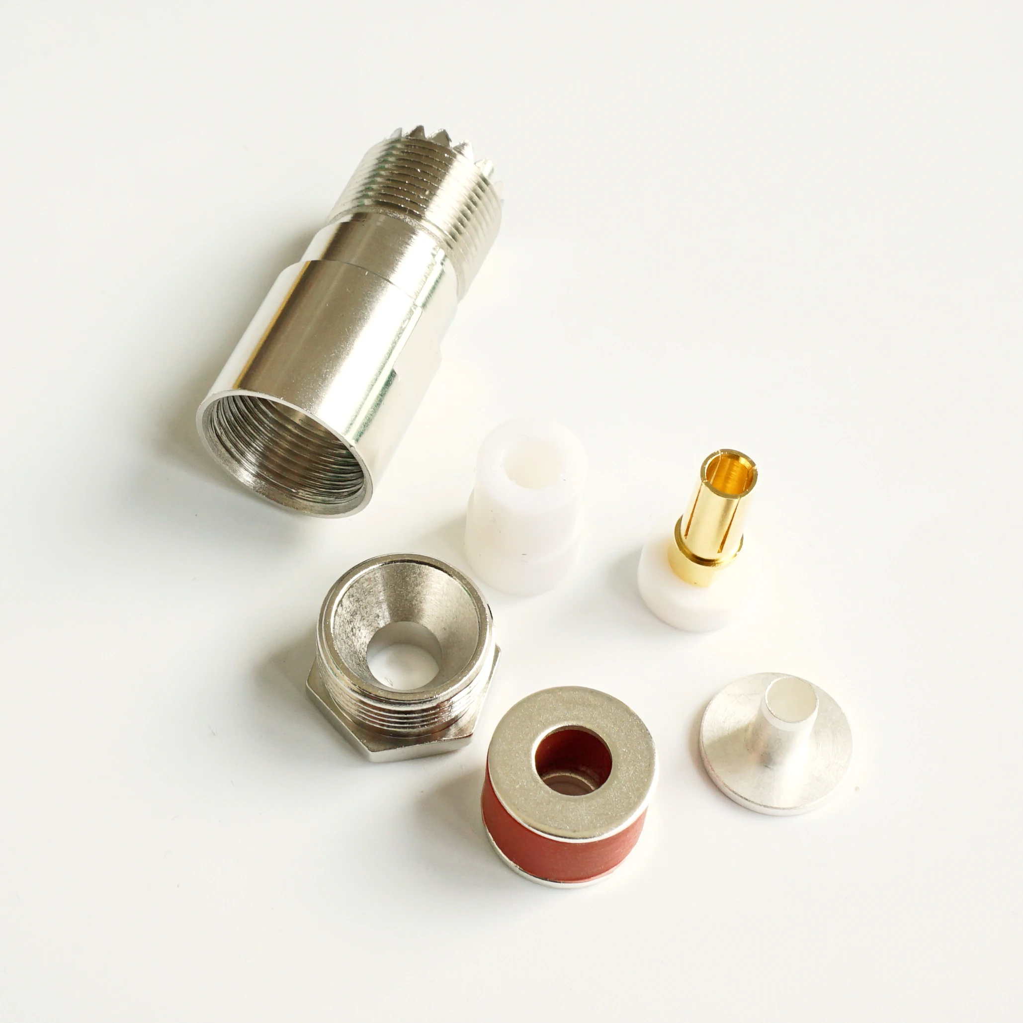 10pce UHF гнездовой разъем SO239 SO-239 зажим для кабеля RG8X RG-8X LMR240 RF |