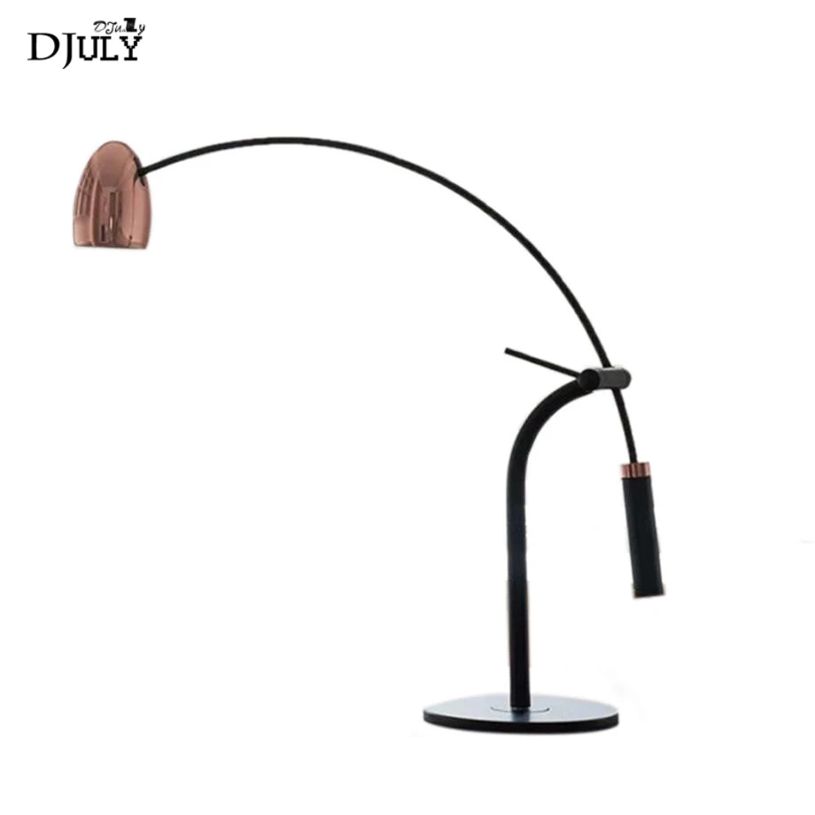 Скандинавский дизайн Длинная регулируемая настольная лампа Мраморная основа