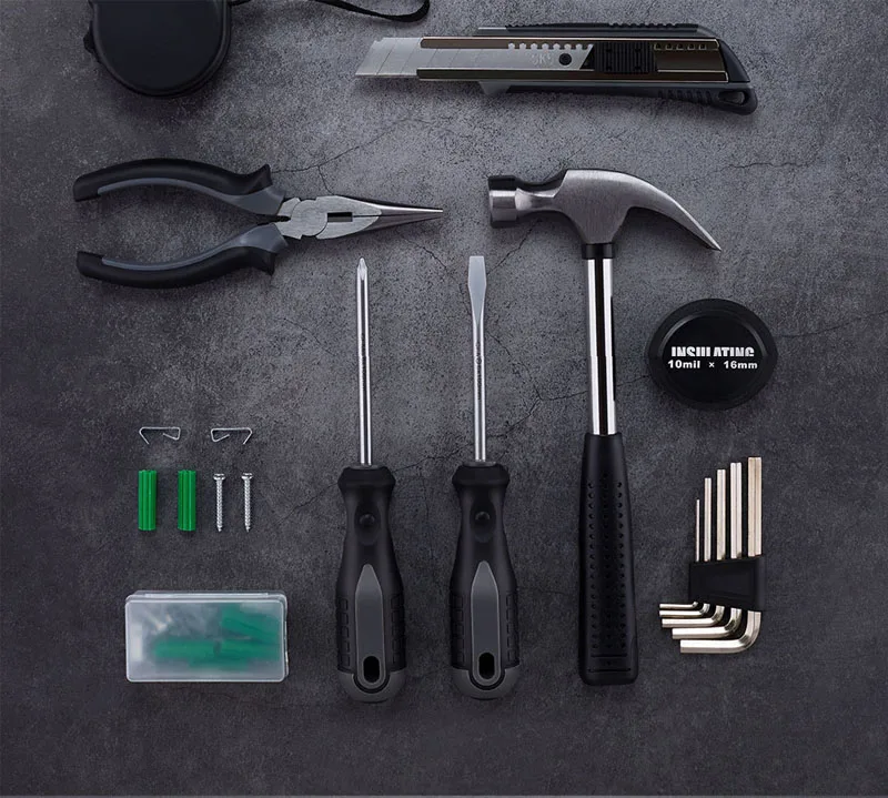 12 in 1 xiaomi mijia rice toolbox для инструментов внутри коробка для хранения деталей умный дом toolbox ремонт инструмента сплав сталь ковка - Цвет: 12 in 1