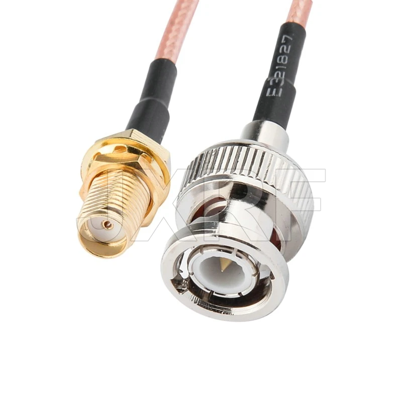 JXRF BNC Мужской Женский штепсельно-гнездовой комплект правый угол SMA Разъем RF
