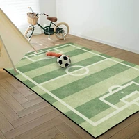 3d soccer field carpet kids rugs game for bed room decorative rug anti slip flannel room mat