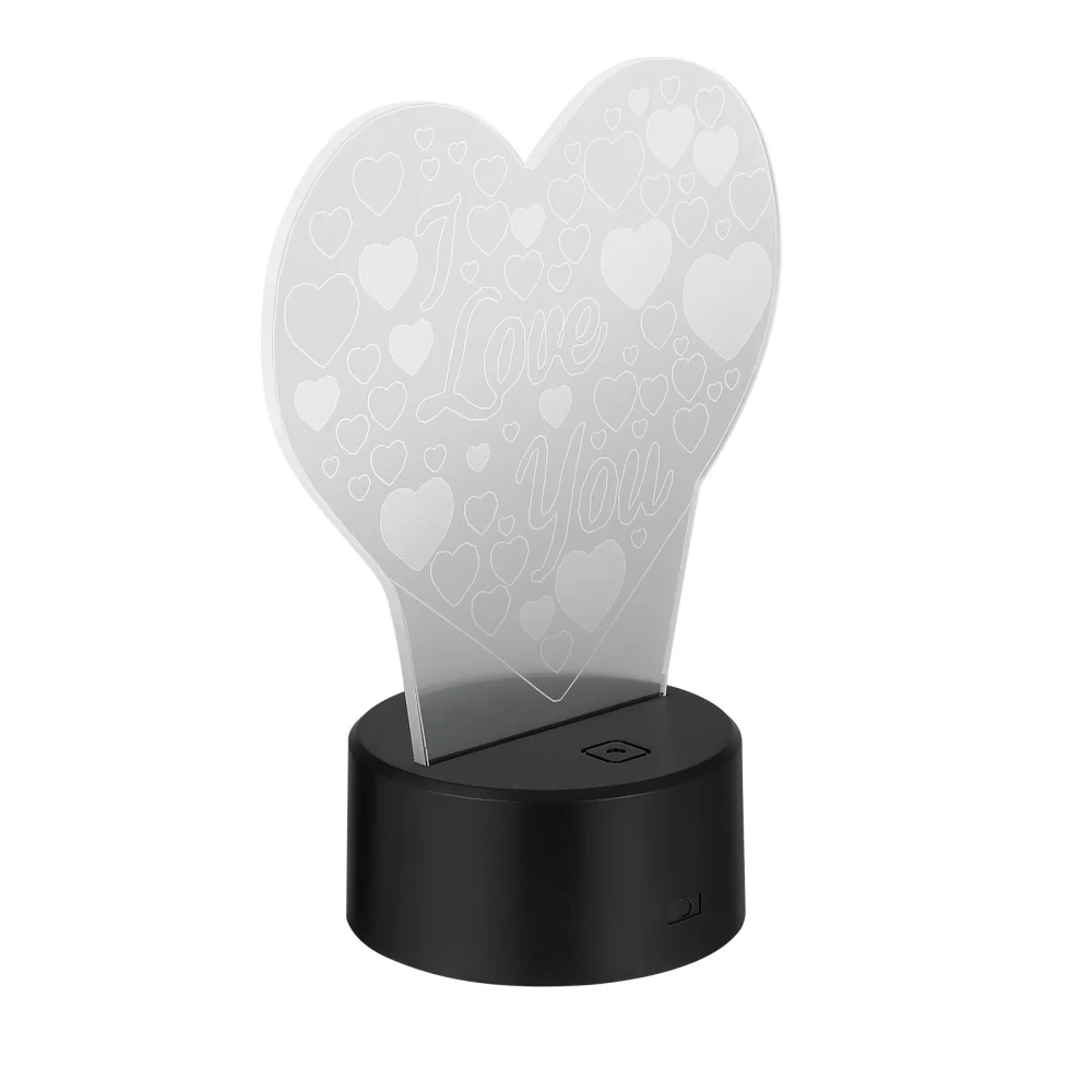 

LEDMOMO Touch Control 3D Lamp LED Heart Shaped Lamp Night Light Decorative Lamp for Indoor Home Office