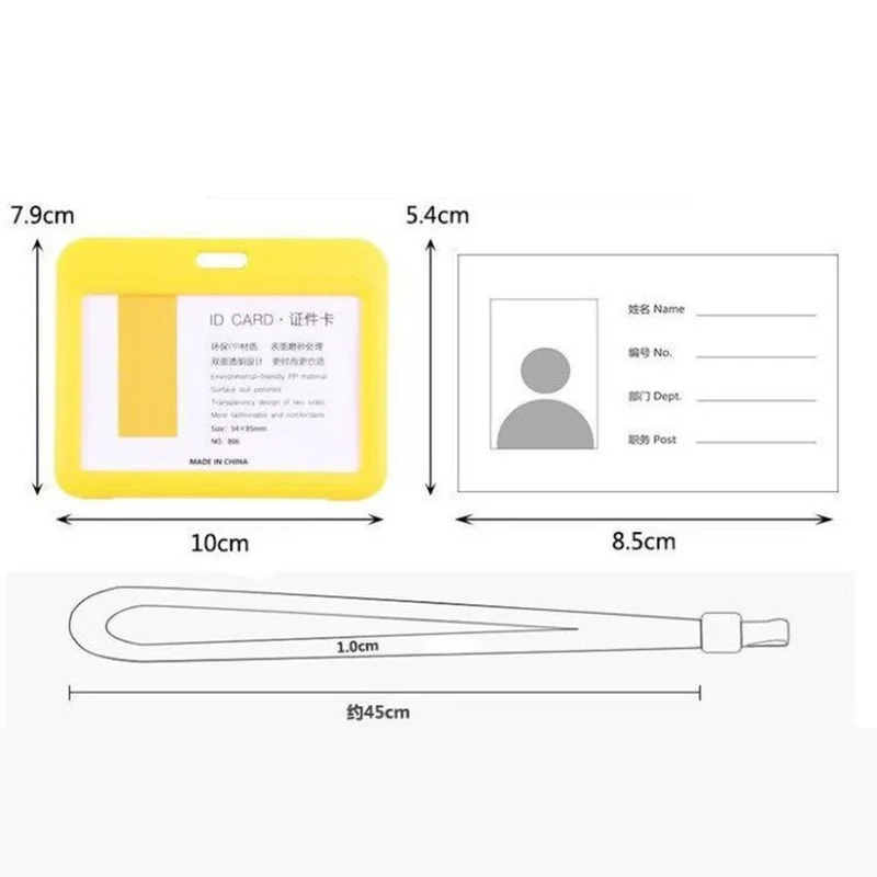 

ID Card Holder CDC Vaccination Card 4 X 3 Protector Inches with Lanyard Immunization Record Card Protector Bags