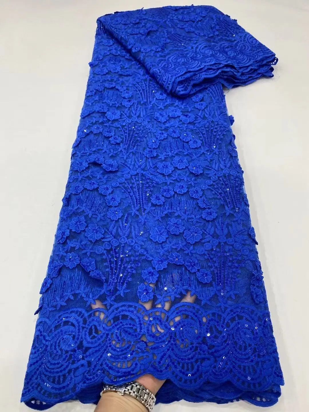 

Чистая белая гипюровая кружевная мягкая приятная на ощупь африканская ткань с вышивкой в нигерийском стиле для вечернего платья