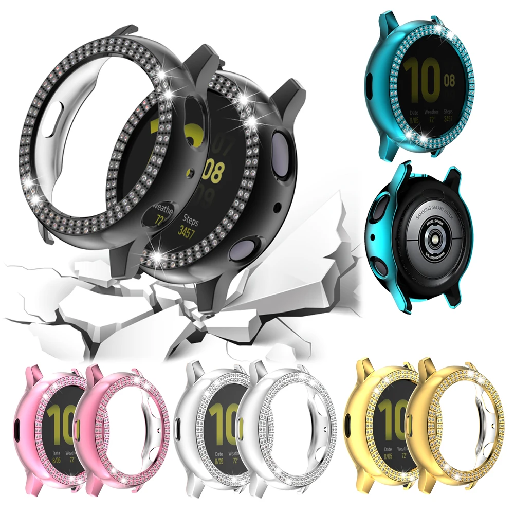 Чехол для часов со стразами защитная рамка Samsung Galaxy Watch Active 2 аксессуары