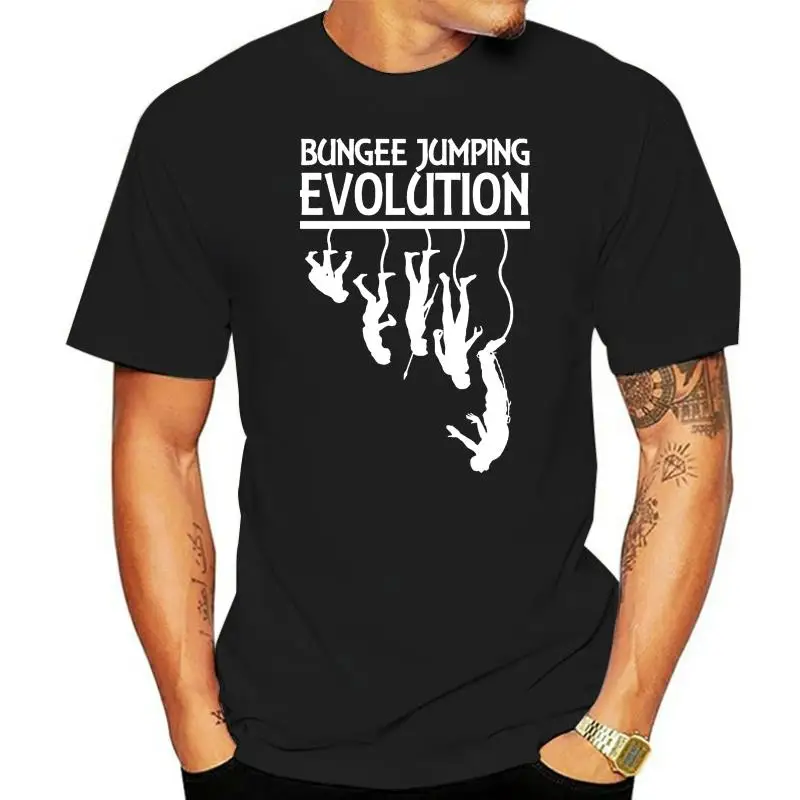 

Bungee Jumping Evolution New Men Spring Summer Dress Short Sleeve Casual Cartoon Print Free Shipping Hip Hop Street T-Shirt