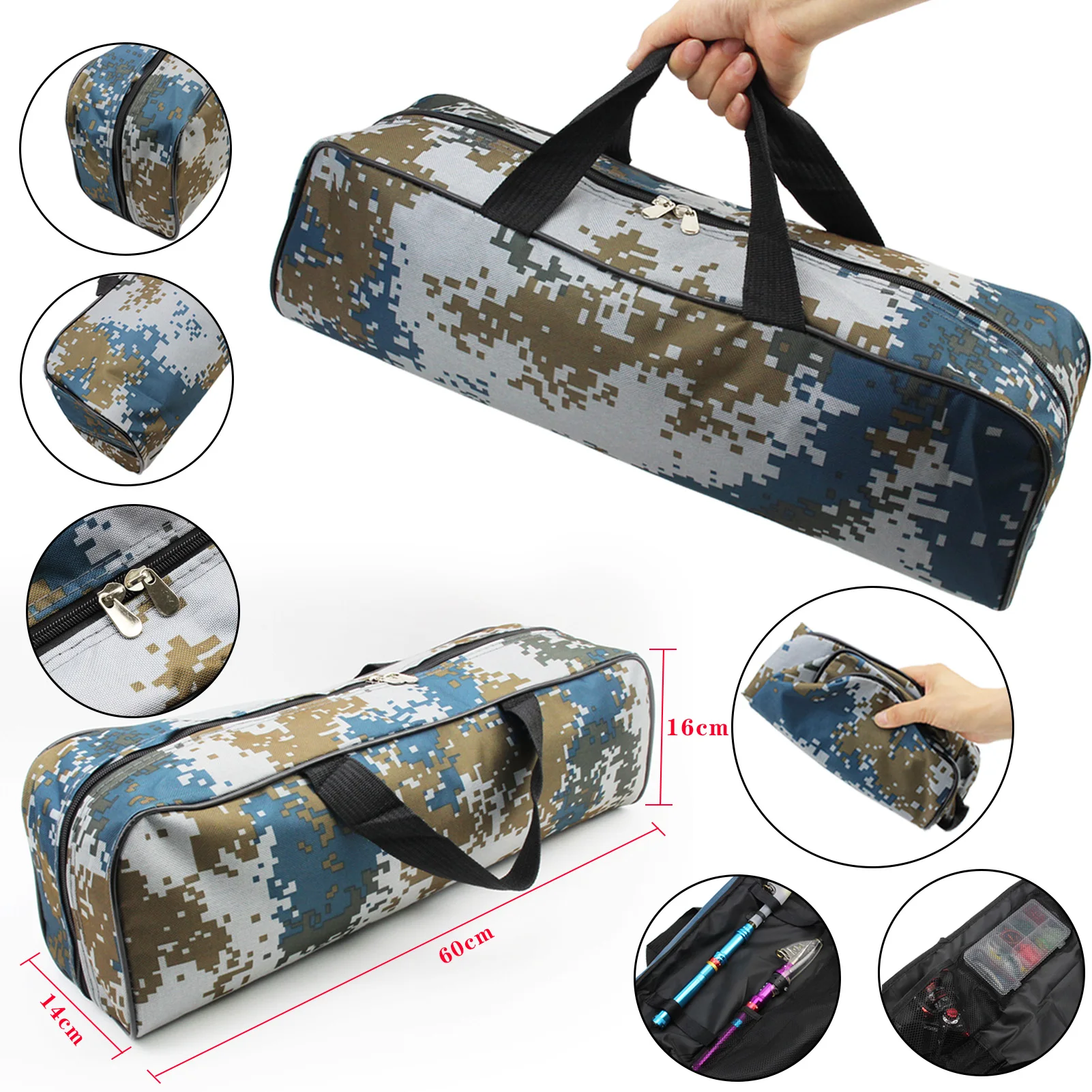 Складная Водонепроницаемая сумка для рыбалки нейлоновая вместительная