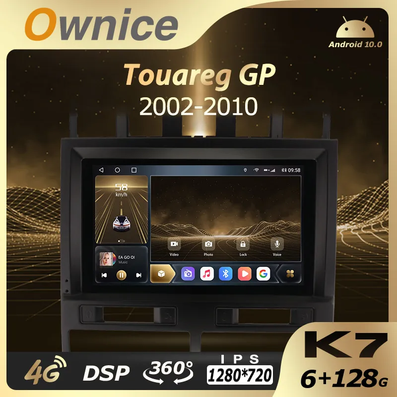 

Автомобильный радиоприемник K7 Ownice 6G + 128G Android 10,0 для Volkswagen Touareg GP 2002 - 2010 мультимедийный плеер видео 4G LTE GPS Navi