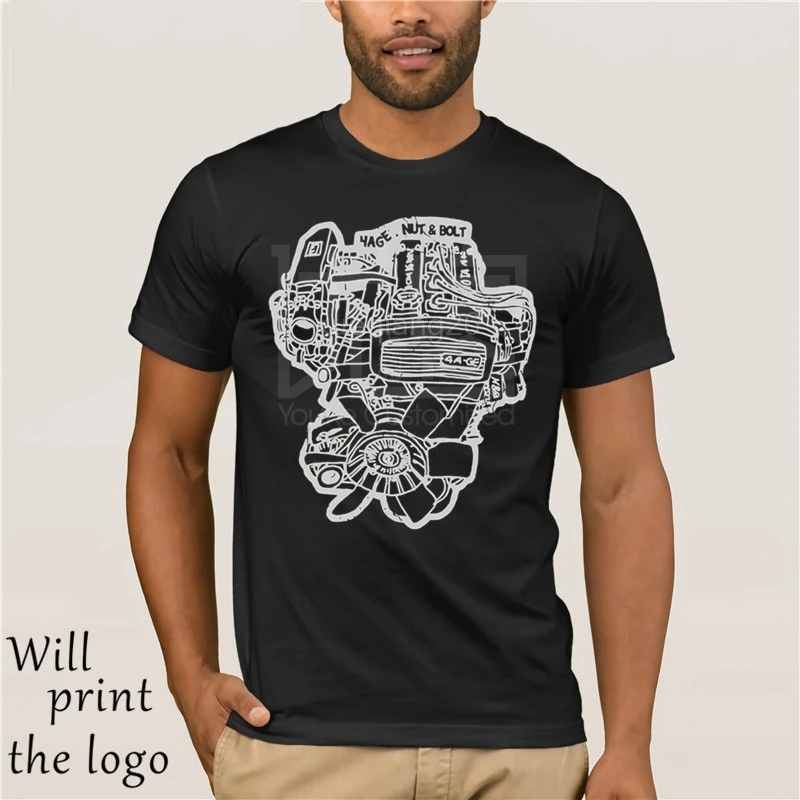 Мужская забавная футболка хлопковые футболки с коротким рукавом женская Toyota AE86