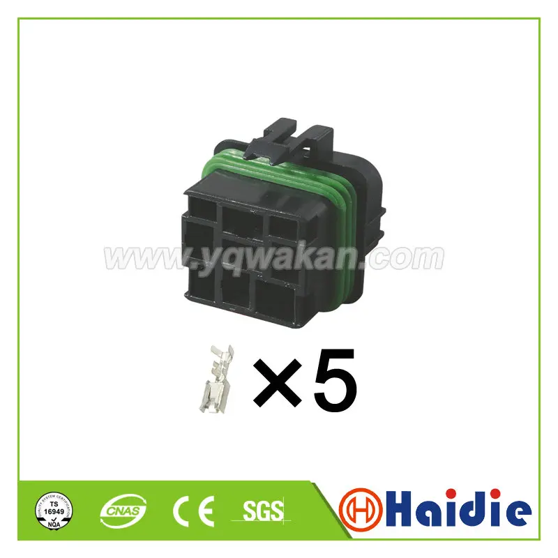 

Free shipping 2sets 5pin delphi automotive waterproof plug wiring harness cable connector 12065686 12065685