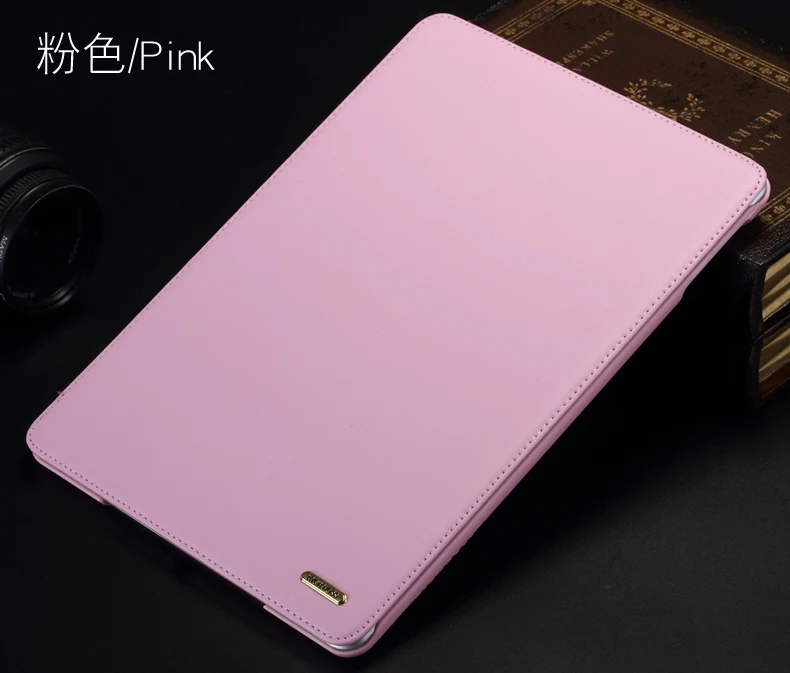 pink Кожаный чехол для, iPad 9,7 дюймов, A1893 и A1822 A1823, планшетный ПК, смарт, пробуждение, сон, подставка, защитный рукав, подарок - Цвет: pink