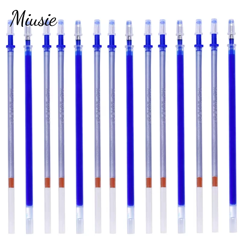 

MIUSIE 5/15/25 Pcs Silver/Blue Color Pen Refills Fabric Marking Pen Ink Writing Tools Accessories Office School Pens Refill Rod