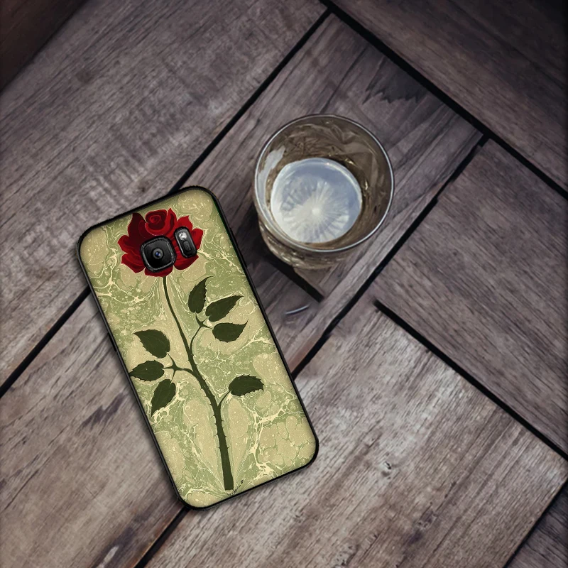 Жесткий и Красивый Мраморный из мягкого силикона с узором чехол для телефона Samsung