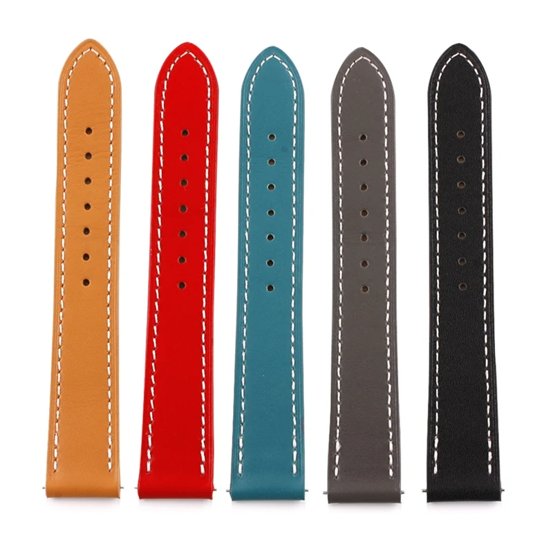 

Quick Release Strap Choice Of Width 18mm/20mm Wristwatch Replacement Accessories Genuine Leather Watch Band Classic New