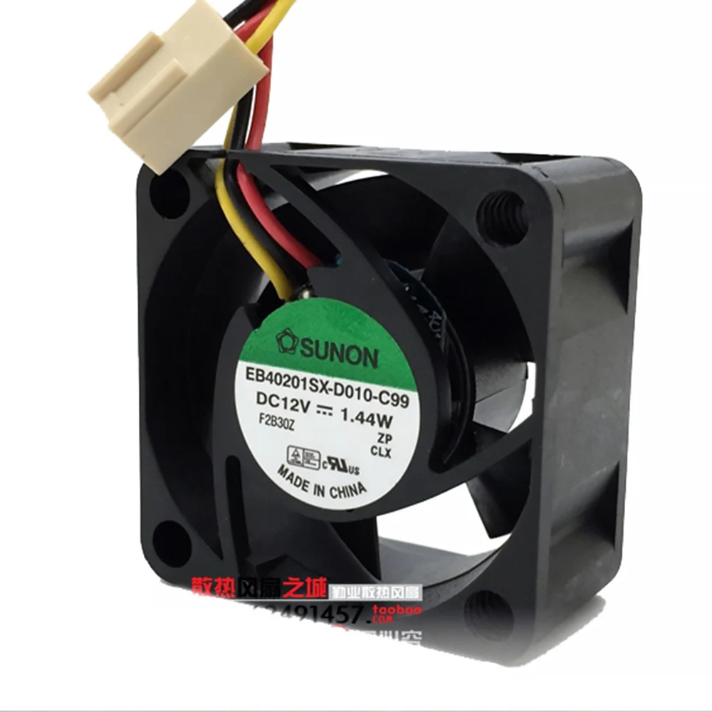 Для SUNON EB40201SX D010 C99 DC 12V 1 44 W 4020 4 см бесшумный вентилятор шасси 40*40*20 мм|Кулеры и