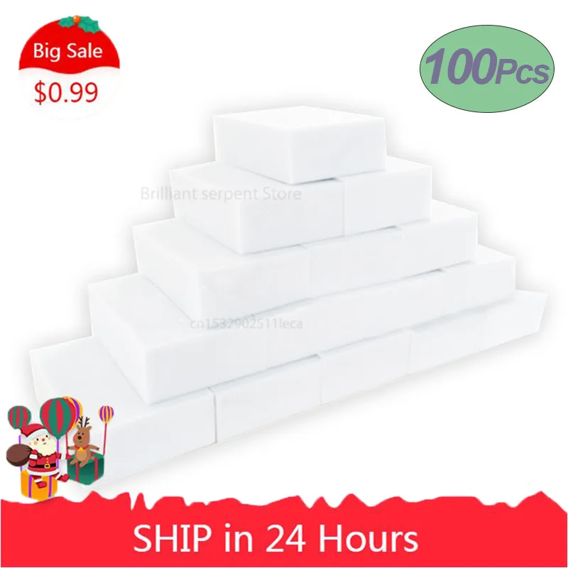 

Melamine Sponge Magic Sponge Eraser for Melamine Sponge Cleaner Cleaning Sponge Kitchen Bathroom Accessories 100*60*20m