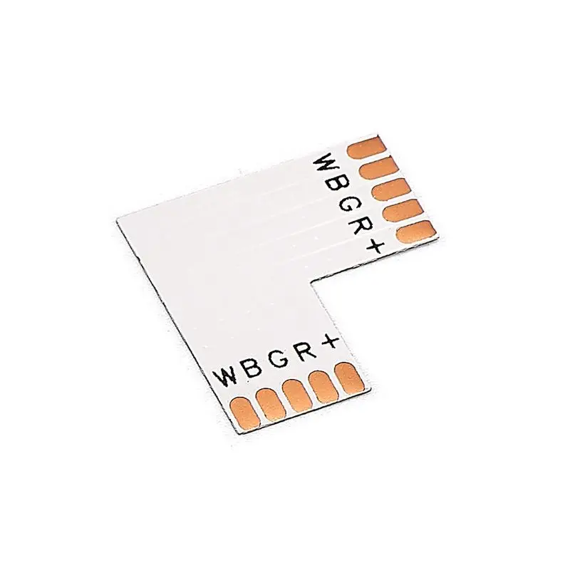 

10pcs 5pin 10mm RGBW Connector 5 Pin Cross T L Shape Corner Angle RGBW LED Strip Connectors For SMD 5050 RGBWW Strip Lights