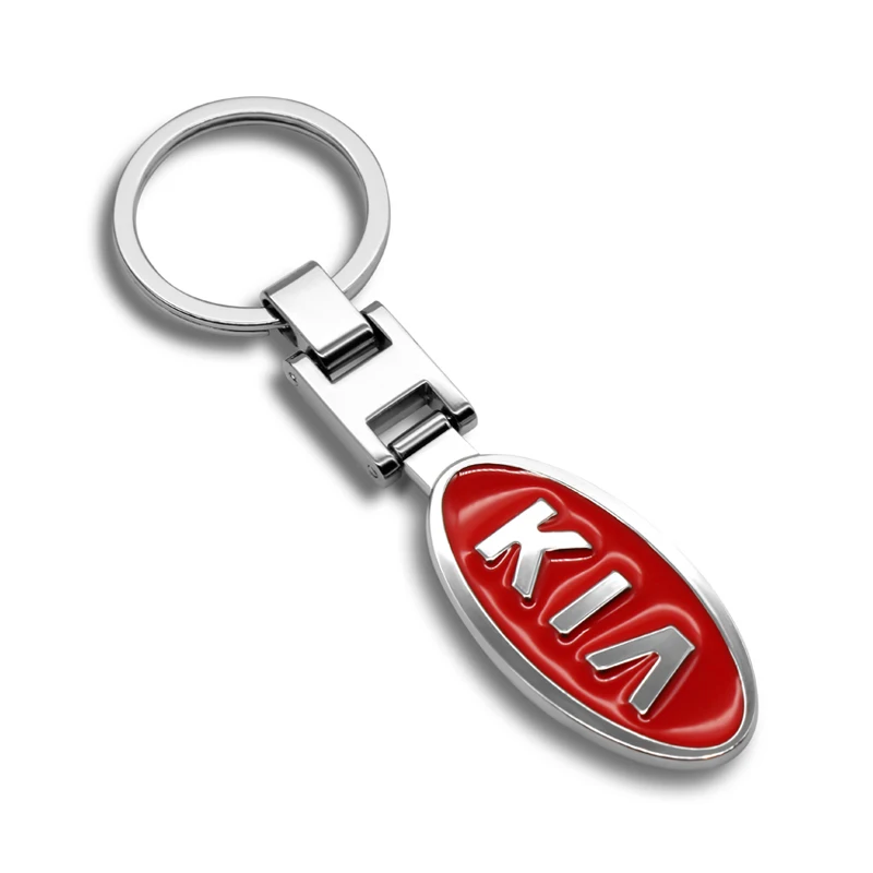 Автомобильный Стайлинг 3D металлический брелок для ключей KIA rio 3 4 cerato sportage ql optima 2018
