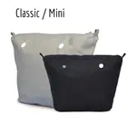 Внутренняя подкладка, карман на молнии для классического мини-холщового вкладыша Obag с внутренним водонепроницаемым покрытием для O-Bag