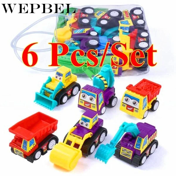 WEPBEL 11 в 1 литой строительный грузовик автомобиль игрушечный набор игровой автомобиль в грузовик-перевозчик