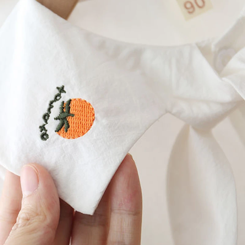 Рубашка для маленьких девочек Весенняя хлопковая блузка детей Мягкая