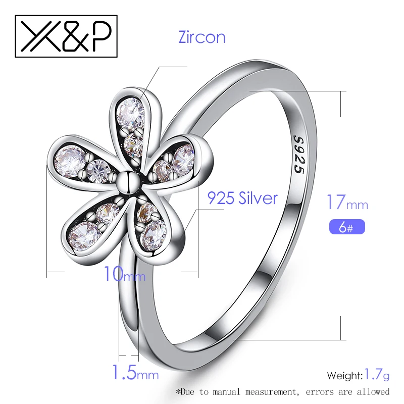 X& P модные изысканные серебряные кольца с кристаллами из розового золота в виде цветка для женщин, свадебные украшения, эффектное обручальное кольцо для невесты