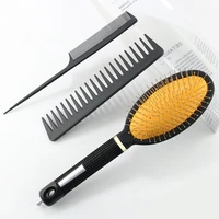3pcs wide teeth air cushion combs women scalp massage comb hair brush hollowing out home salon hairdressing tool