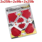 6 шт., магнитные держатели для сварки, многоугольный припой, стрелка, магнитный фиксатор сварки, позиционер, ферритовый держатель, магнитные инструменты