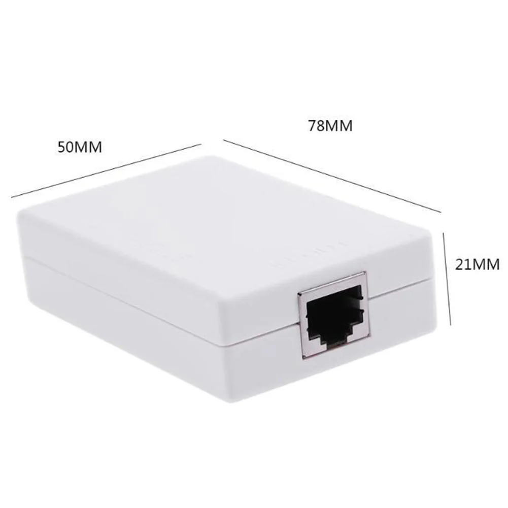 

Destop Modern Ethernet Home And Office RJ45 Space Saving Low Cost 2 Port Mini Network To Operate Silent Practical