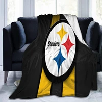 flannel fleece bed blankets lightweight cozy throw blanket for couch sofa adults kids american football club logo 3d print