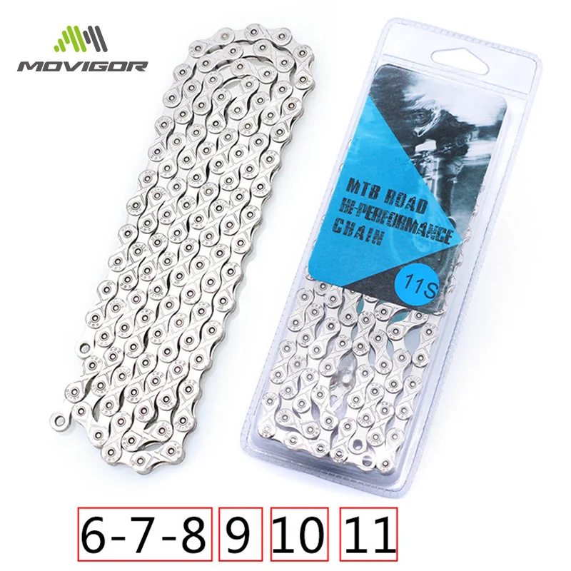 Ultralight Steel Bike Chains 6 7 8 9 10 11 Speed MTB Road 116L Bicycle Chain for Shimano/SRAM Cycling Part | Спорт и развлечения