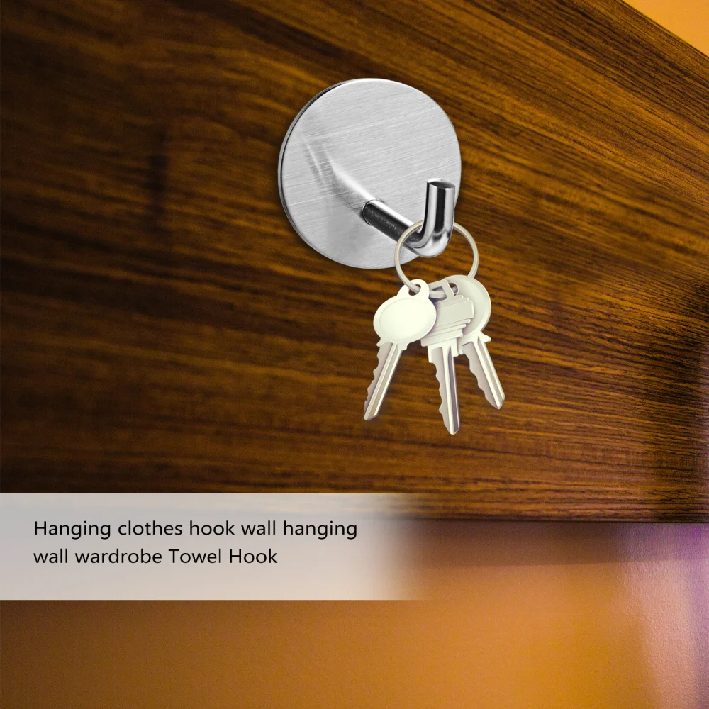 

6Pcs Bathroom Wall Hanging Clothes Hooks Stylish Towel Coat Hat Hooks for Home