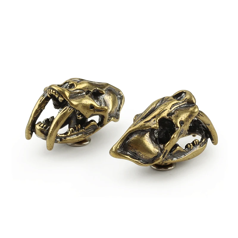 1 шт. медная Пряжка в виде головы динозавра из латуни тираннозавр рекс череп