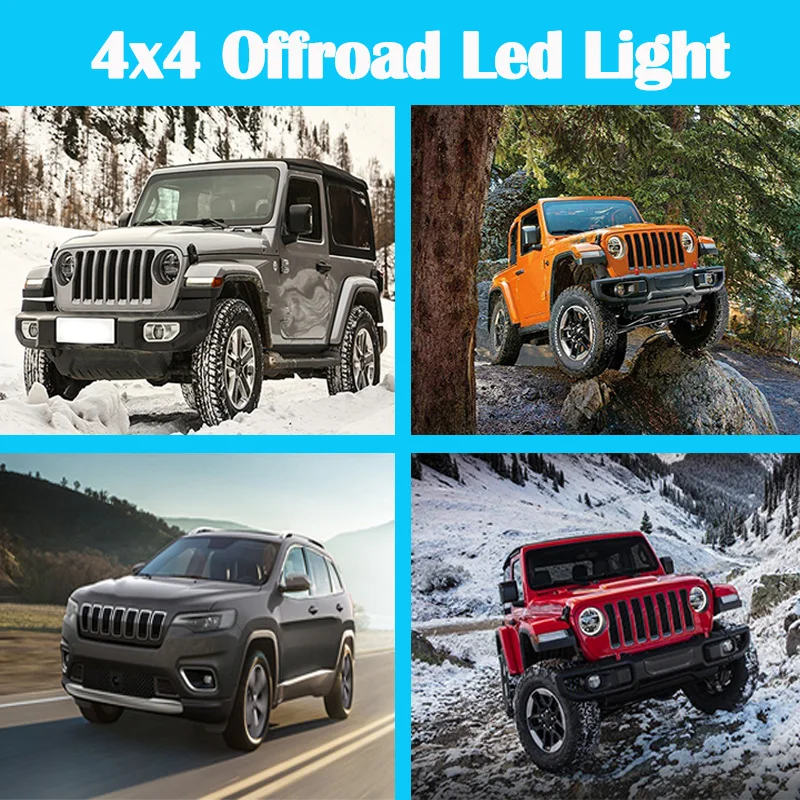 6000K объектив проектора светодиодный рабочий светильник 12V 24V внедорожный 4x4