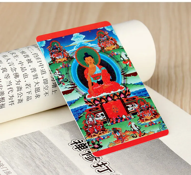 Тибетский буддизм Five Sakyamuni Buddhas статуя Будды Амулет карта Будды|Упаковка и стойки