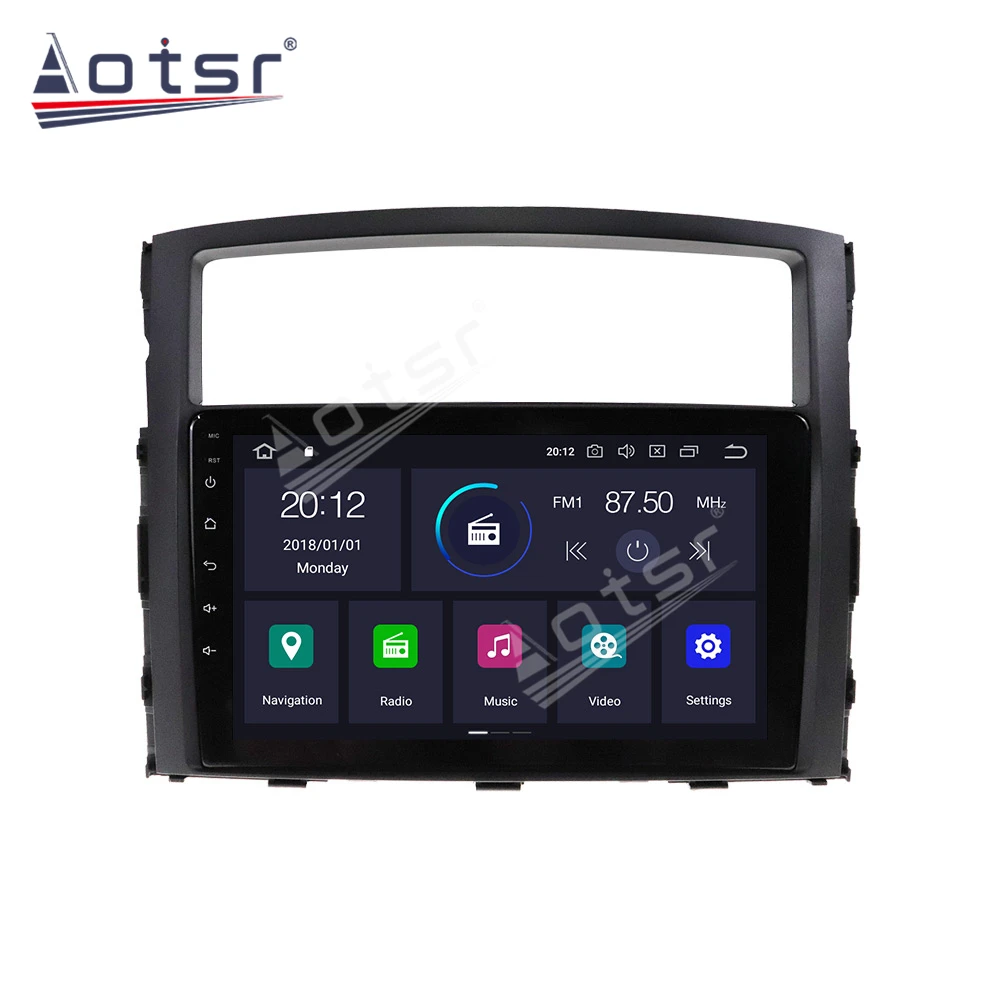 Автомагнитола для Mitsubishi Pajero мультимедийный проигрыватель на Android 2006 с