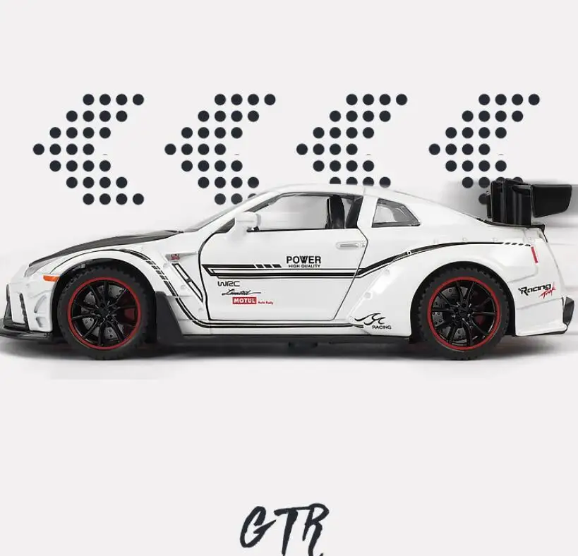 Автомобиль из сплава 1:32 Nissan GTR R35 JDM металлическая модель автомобиля звуковой